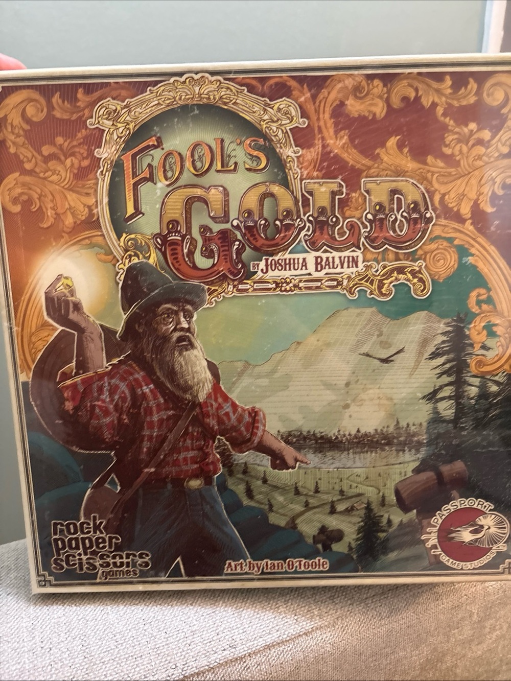 Source Unknown Fool's Gold Board Game - Red, Gold, Green, Brown
